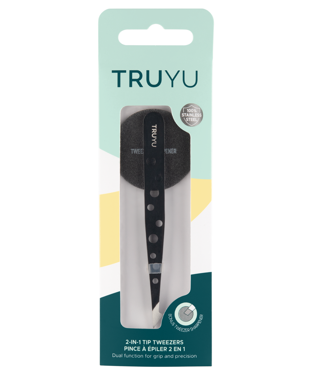 TRUYU 2 in 1 Tweezer in product packaging