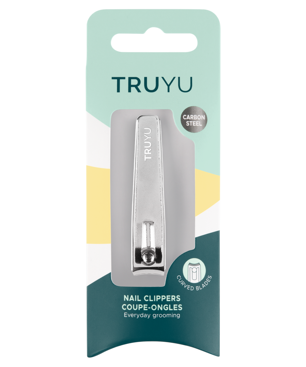 TRUYU Curved Nail Clipper in packaging.