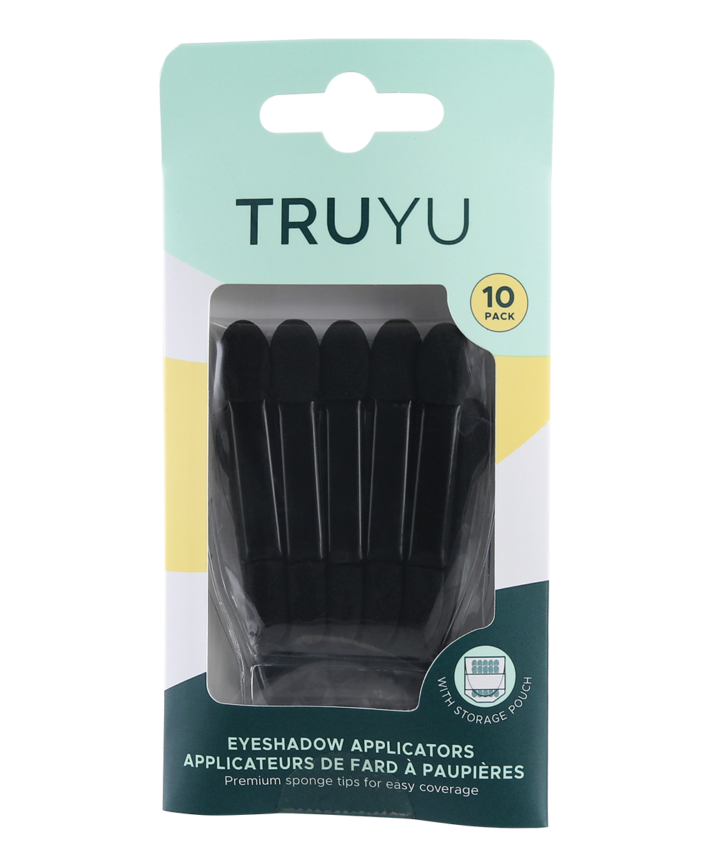TRUYU 10 pack of Eyeshadow Applicators. In packaging.