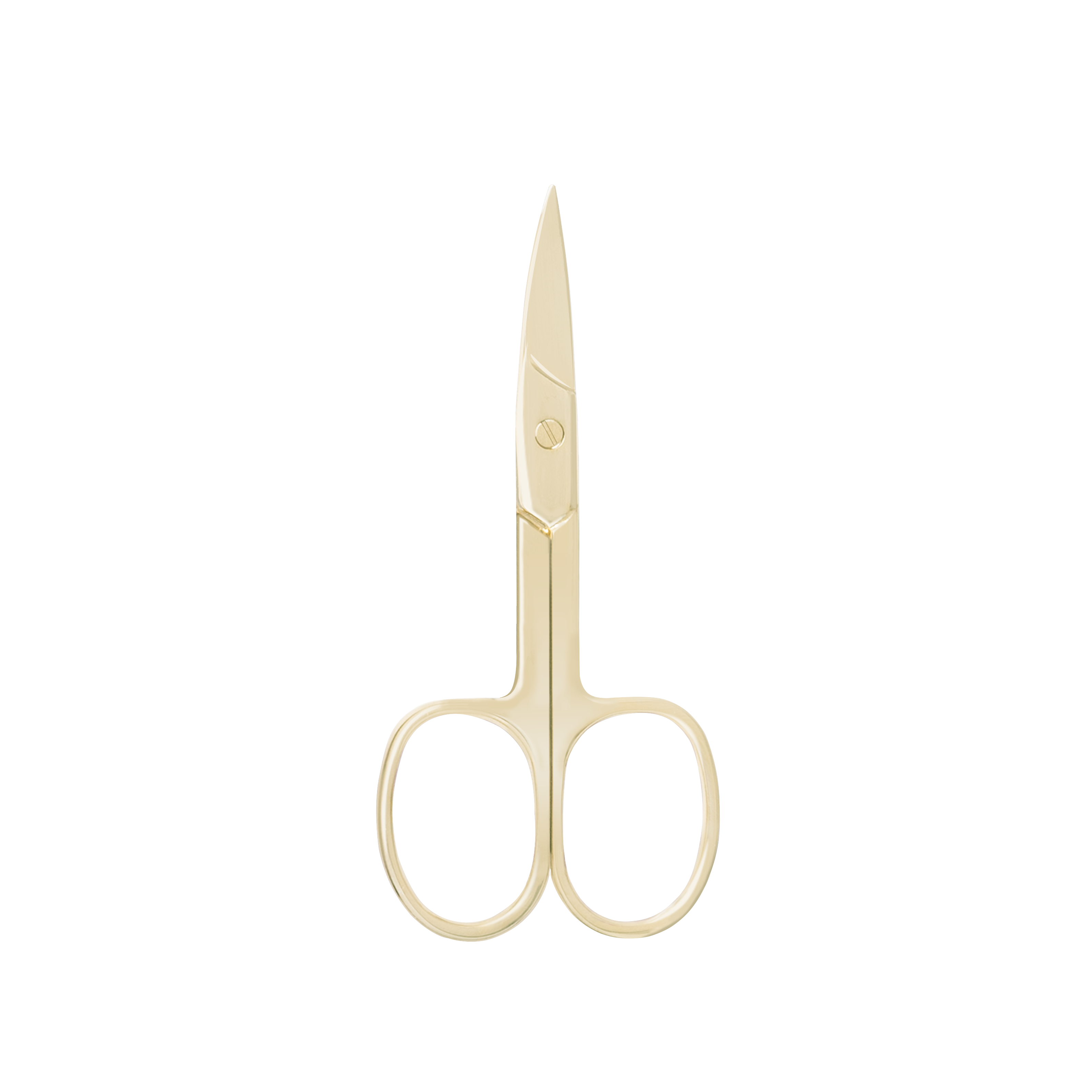 LAJA IMPORTS FINE POINT CURVED TIP NAIL SCISSORS STAINLESS STEEL (HALF GOLD)