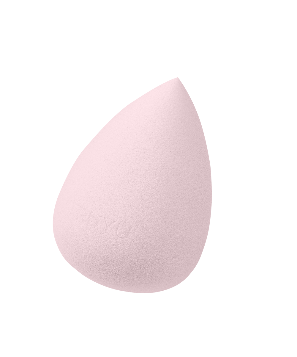 Angled image of pink TRUYU Deluxe Blending Sponge