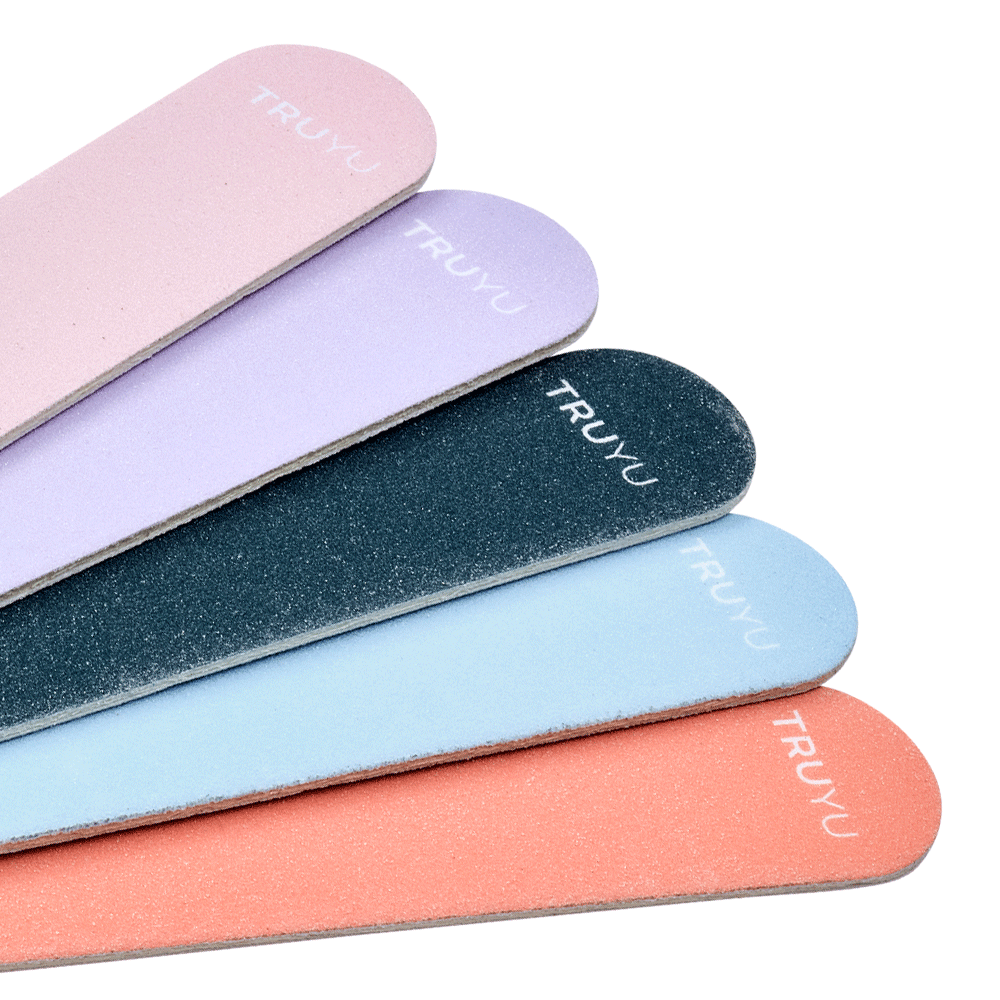 Zoomed in image of TRUYU Emery Files. Pack of 5 in multi colours.