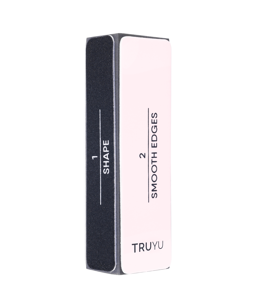 TRUYU Buffing Block. Out of Packaging. Showing 2 sides, Shape and Smooth,