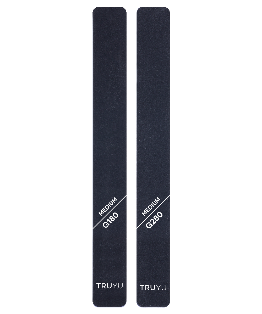 TRUYU Pro Nail Files (Medium Grit) 2 pack.