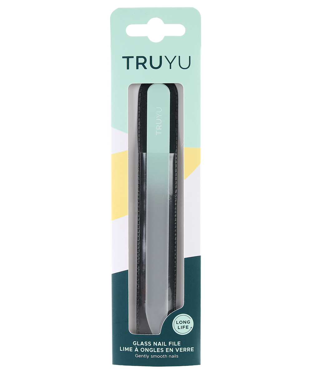 TRUYU Glass Nail File. In packaging.