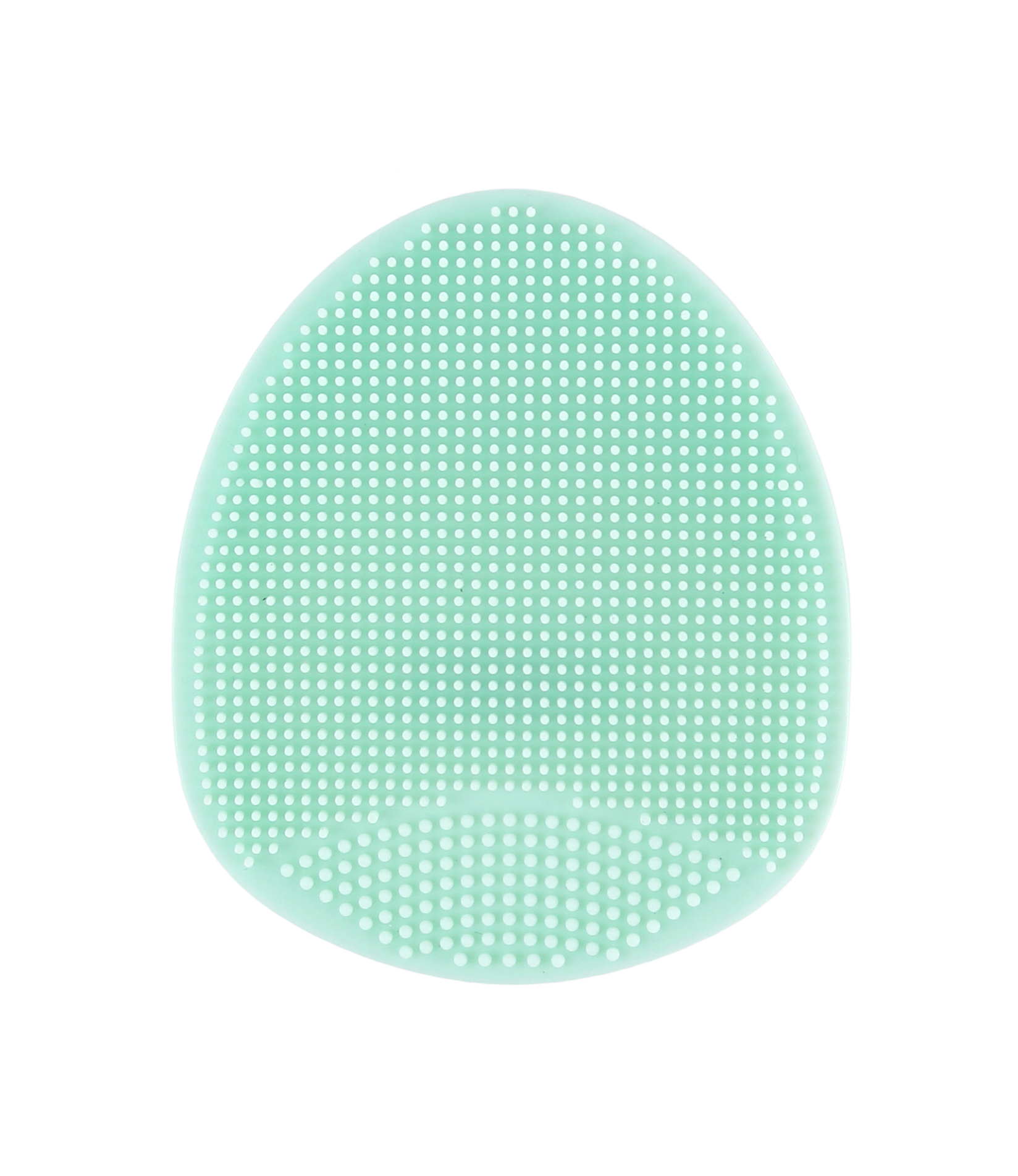 TRUYU mint green silicone facial exfoliator.