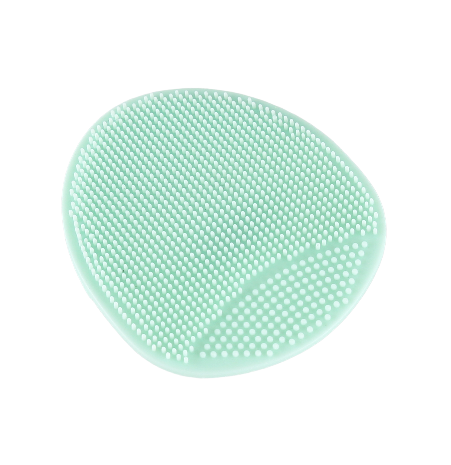 TRUYU mint green silicone facial exfoliator .
