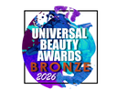 Universal Beauty Awards Bronze 2026 logo with colorful design on a white background